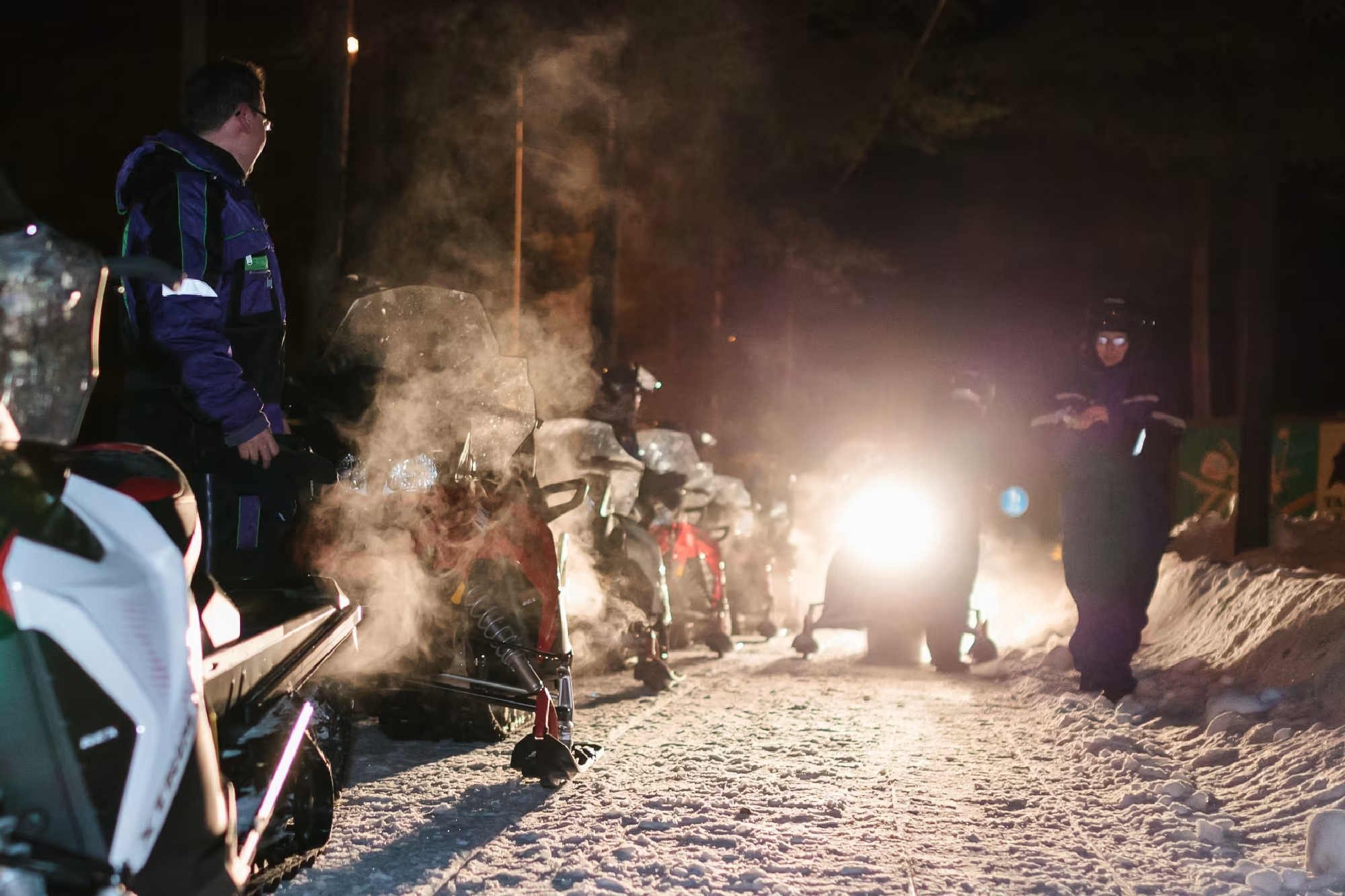 BCR-Kalajoki-Night-time sledging-Safaritalo